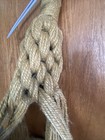Vintage 6    Jute Macrame Dual Plant Hanger Mcm Handmade