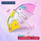 Kids Umbrella windproof Auto Open Stick Umbrellas For Rain Toddler Girls Boys   