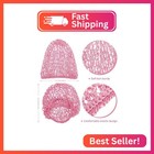 Giugu 3 Pcs Hair Net Snoods For Women Mesh Soft Rayon Knit Crochet Hairnet For S
