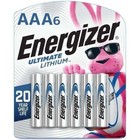 Energizer Ultimate Lithium Aaa Batteries  6 Pack   Lithium Triple A Batteries