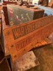 Vintage War Effort Sign Us Army America Military Navy Wpa Ww2 Rations Bond
