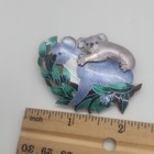 Vintage Zarah Sterling Silver 925 Enamel Koala Bear   Joey Brooch Pin