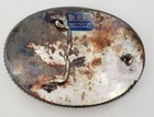 Vintage Texas Belt Buckle Silver Plate   Jewler s Bronze Oval  d-1 