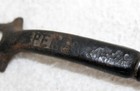 Antique Perf Cast Iron Wood Cool Burning Stove Plate Spring Lift Handle