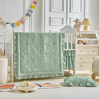 Aikasy The Ruffled Shabby Crib Bedding Set For Girls  Baby Crib  Green
