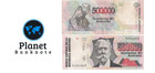 1991 Argentina 500 000 Australes Banknote Pack P-338 Hyperinflation Used 100 Pcs