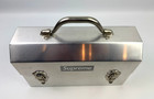 Supreme X L  May Mfg Inc  Miners Lunchbox Silver Logo Sudbury  Ont Vg Condition