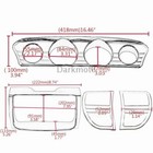 Gauge Speedometer Stereo Accent Trim Panels Cover Kit For Harley Touring 2014-24