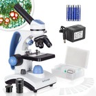 Amscope M162c-2l-pb10-wmawarded 2018 Best Students And Kids Microscope Kit -