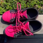 Women s Pyramid Bowling Shoes 7 5 Black Hot Pink Stars Lace Up