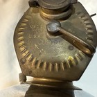 Justrite Coal Miners Carbide Brass Lamp Usa