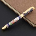 Jinhao 955 Fountain Pen  Medium Nib  Ceramic Porcelain Peony Flower Painting