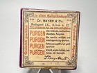 Antique German Ges gesch Bayer Purgen Pill Box Art Nouveau Maiden Cardboard