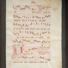 Antique Antiphonal Latin Catholic Abbey Choir Music Manuscript On Vellum Framed