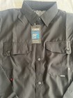 New Maja Men s Blacklong Sleeve Button-up Shirt Size Large