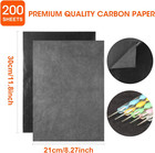 200 Sheets Carbon Paper Black   graphite Paper   transfer Tracing Paper And 5 Pieces
