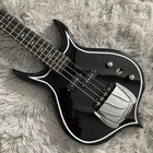 Simmons Punisher 4 String Pb Bass Guitar Black Diamond Inlay Sss Pickups