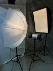 Lighting   Studio  Henzel Photo Studio Lighting Kit   Slightly Used