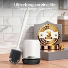 Lefree Silicone Toilet Brush And Holder Set  Assorted Sizes   Colors 