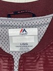 Majestic Baseball Short Sleeve Warm Up Jacket Youth Large Maroon Cool Base