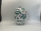 Chinese Porcelain Hand Painted Ginger Jar With Frog On Lid Waterfowl  Lotus 