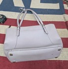 Michael Kors Ciara Large East West Top Zip Shoulder Tote Leather Bag Lilac
