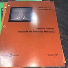Hewlett Packard Hp Spectrum Analyzer Series Amplitude Frequency Nov 1971