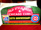 Vintage Original New Old Stock Old Style Beer Chicago Cubs 35  X 17  Metal Sign 