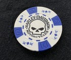 Lynchburg  Virginia Harley Davidson Poker Chip   White   Blue