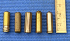 5 -mcm  Vintage Lipstick Tubes Empty Brass 2 Revlon Helena Rubenstein Carmeen   