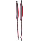 D luca Mx3 Leather Accordion Straps Red black