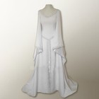 Vintage Female Long Sleeve Medieval Renaissance Long Dress Cosplay Costumes Plus