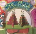 Perler Christmas Fused Bead Kit Ornaments 1007 Beads  Pegboard  Cording   More