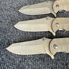 Folding Pocket Knife Lot Of 3 Gray Edc Pocket Clip Tactical