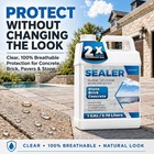 1 Gallon Concrete Sealer  Penetrating Water Repellent For Pavers 128oz  Clear