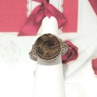 Rare Ancient Roman Silver Seal Ring  100-200 B c   Exquisite Historical Artifact
