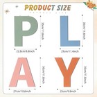 12 In Boho Play Sign Wooden Letters Playroom Sign Back To School Bohemian Play