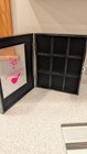 Nora Fleming 9-slot Black Vinyl Mini Storage Case Pink Bird Logo Retired Nib