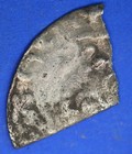 Medieval Hammered Short Cross Silver Cut Farthing  0 31g     31035 