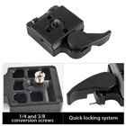 2  Quick Release Clamp Adapter plate For Manfrotto 200pl-14 323 Rc2 Tripod Z8b8