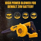 Cordless Leaf Blower For Dewalt 20v Battery Combo 2 In 1  2 Nozzles Extended    