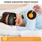 Cordless Heated Eye Mask - Removable Scent Pads  1200mah Rechargeable Heated    