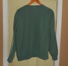 Adidas Essentials 3-stripes Fleece Sweatshirt Womens Xl Green Crewneck Pullover