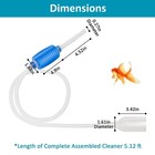 Novique Fish Tank Gravel Cleaning Tools Aquarium Cleaner Hand Siphon Vacuum   