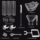 Shrimp Feeding Tube And Dish Set Aquarium Fish Feeder Tube Clear Shrimp Feede   