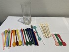 35 Vintage Travel Bar And Cocktail Drink Stir Swizzle Sticks   Vintage Holder