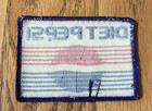 Vintage Diet Pepsi Line Logo Advertising Embroidered Patch 3 5  X 2 5  Nos