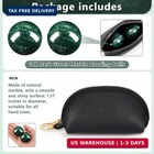 Baoding Balls Set Of 2  Chinese Stress Relief Hand Exercise Balls With Leather P