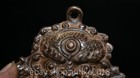 3 4   Old Tibet Buddhism Bronze Mahakala Wrathful Deity Buddha Head Pendant