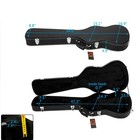 Electric Bass Guitar Hardshell Case Fits 4-string P j Style - Lockable Contoured